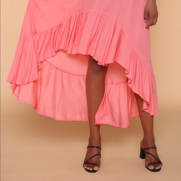 High-Low Dress FLARE Cotton viscous - Picture 4 of 5